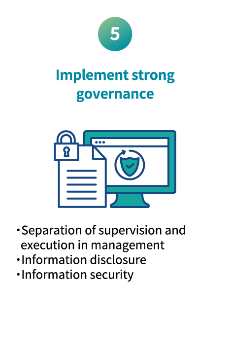 Implement strong governance